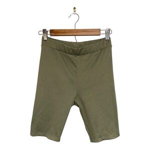 H&M Divided Ribbed Olive Shorts